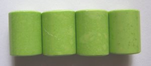 4 Lime Green Magnesite 20x15 Cylinder Pendant Beads
