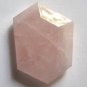 Rose Quartz 41x30 Faceted Wild Cut Pendant Bead