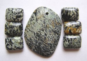 Catherine Jasper Pendant Bead Set