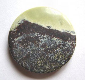 Yellow Turquoise 35mm Disc Pendant Bead