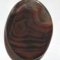 Red Agate 40x30 Twisted Oval Pendant Bead