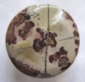 Apache Jasper Carved Disc 35mm Pendant Bead