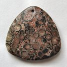 Leopardskin Jasper 35x35 Triangle Pendant Bead