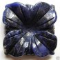 Sodalite 45x45 Carved Flower Pendant Bead