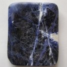 Sodalite 50x40 Wavy Rectangle Pendant Bead