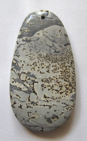 Nature's Paintbrush Jasper 58x31 Freeform Pendant Bead
