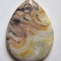 Crazy Lace Agate 40x30 Teardrop Pendant Bead