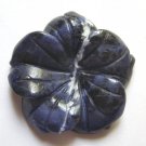 Sodalite 45x45 Carved Flower Pendant Bead