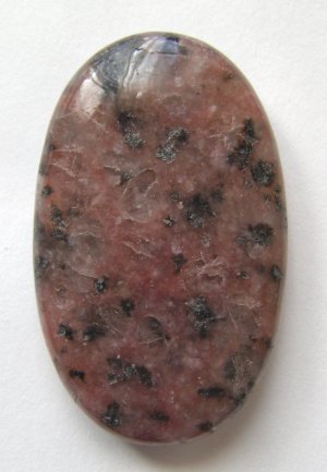 Rose Kiwi Jasper 50x30 Oval Pendant Bead