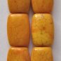 6 Sunset Turquoise Magnesite16x12 Rectangle Beads