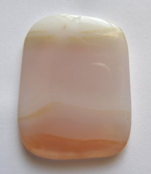Red Agate 51x40 Rectangle Pendant Bead