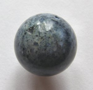 Dumortierite 20mm Round Pendant Bead