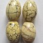 4 Goldenrod Magnesite 18x13 Barrel Beads