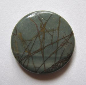 Multi-Color Picasso Jasper 30mm Disc Pendant Bead