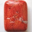 Really Red Magnesite  30x22 Rectangle Bead