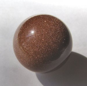 Goldstone 24mm Undrilled Sphere
