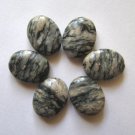 6 Zebra Jasper 20x15 Oval Beads