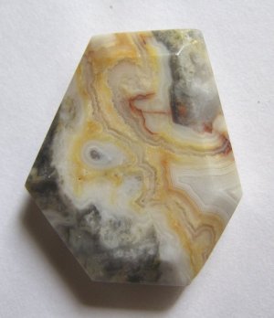 Crazy Lace Agate 36x30 Wild Cut Pendant Bead
