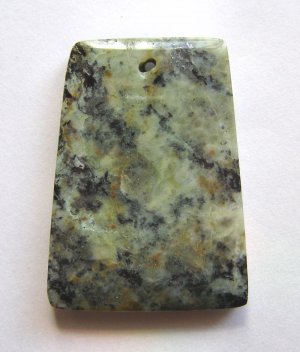 African Turquoise 46x33 Ladder Pendant Bead