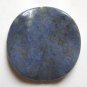 Dumortierite 40mm Wavy Disc Pendant Bead