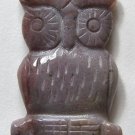Fancy Jasper 32x24 Carved Owl Pendant Bead