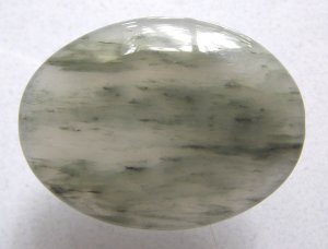 Seaweed Quartz 40x30 Oval Pendant Bead