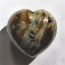 Serpentine 35x35 Carved Heart Pocket/Wrapping Stone