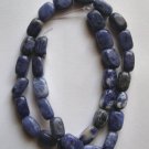 Sodalite 12x8 Rectangle Nugget Beads 15.5" strand