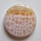 Crab Fire Agate 25x6 Disc Pendant Bead