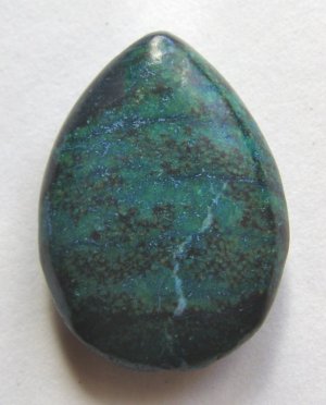 Chrysocolla Jasper 33x24 Teardrop Pendant Bead