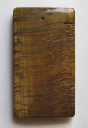 Tiger Eye 50x28 Rectangle Pendant Bead