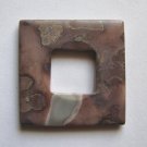 Apache Jasper 40x40 Square Frame Pendant Bead
