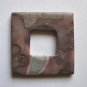 Apache Jasper 40x40 Square Frame Pendant Bead