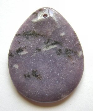 Lepidolite 45x35 Teardrop Pendant Bead