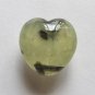 Prehnite 25x25 Heart Pendant Bead