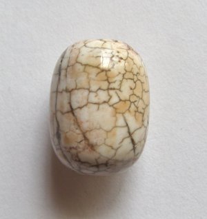 Terracotta Blush Magnesite 25x18 Drum Pendant Bead