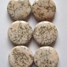 6 Terracotta Blush Magnesite 15x5 Coin Beads