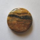 Tiger Jasper 30mm Disc Pendant Bead
