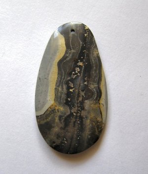 Nature's Paintbrush Jasper 58x32 Freeform Pendant Bead