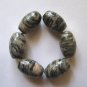 6 Zebra Jasper18x12 Barrel Beads