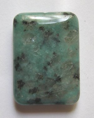 Soft Sea Green Kiwi Jasper 35x25 Rectangle Pendant Bead