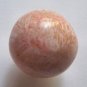 Salmon Blush Pink Flower Coral 25mm Round Pendant Bead