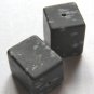 2 Snowflake Obsidian 16x12 Rectangle Beads