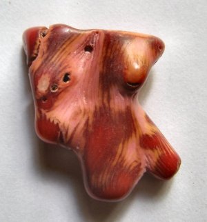 Coral Branch 32X27 Pendant Bead