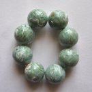 8 Mother of Pearl Mosaic 12mm Round Beads