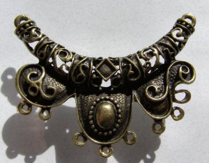Brass Necklace Centerpiece