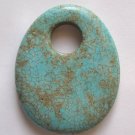 Turquoise Magnesite 51x40 Oval Pendant Bead