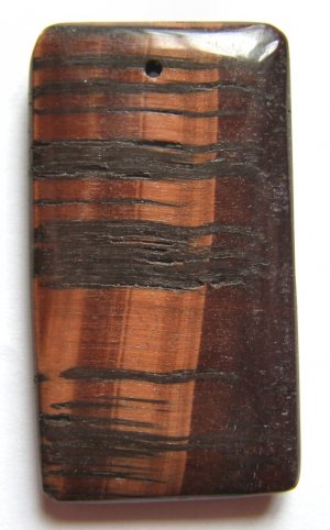 Red Tiger Eye 50x28 Freeform Pendant Bead