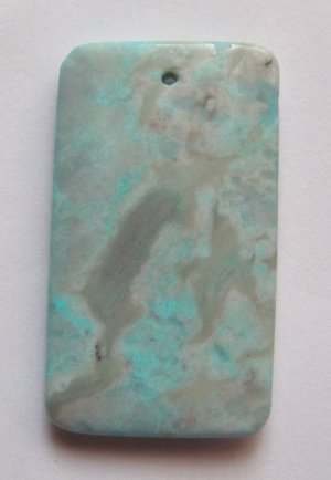 Turquoise Jasper 50x29 Rectangle Pendant Bead
