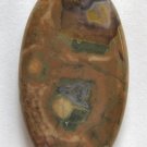 Rainforest Jasper 35x20 Oval Pendant Bead